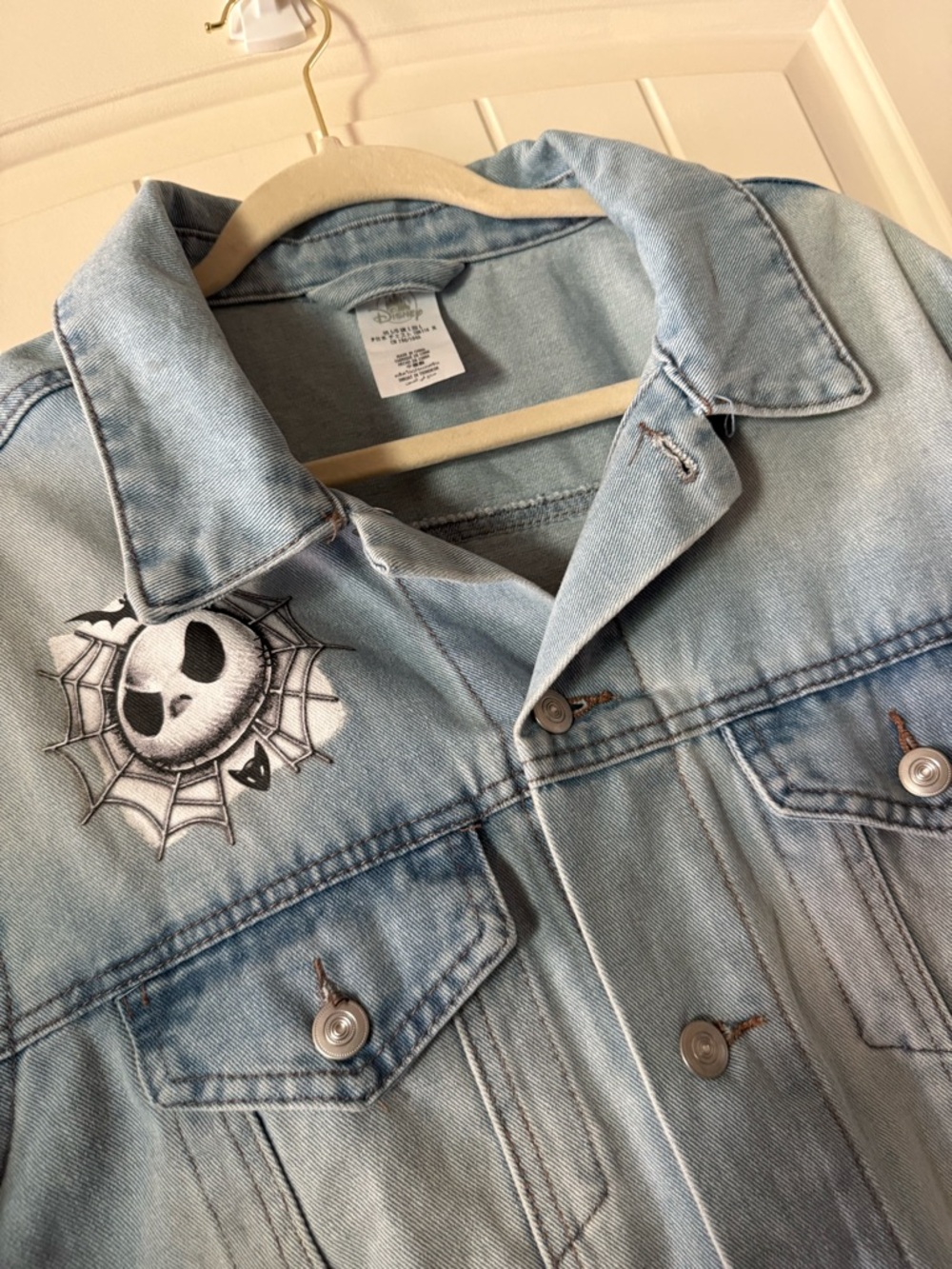 Disney 'Misfit Love' Jack Skellington Denim Jacket Officially Licensed